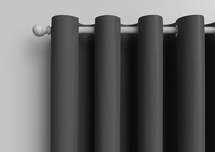 Kyoto Faux Silk, Anthracite - Made to Measure Curtains - Image 12